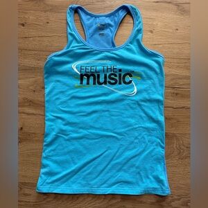 Zumba Wear Bright Blue Tank Top